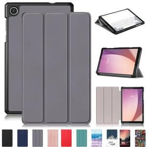 레노버 탭 M8 4 세대 케이스용 슬림 코크 3 단 접이식 스탠드 마그네틱 펀다 TB301FU 플립 북 커버