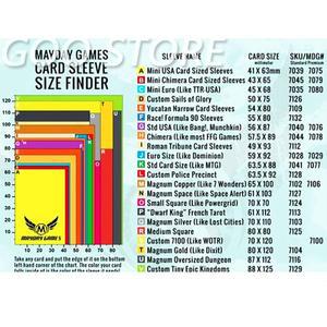 100 슬리브 보드 게임 MAYDAY 보호기 투명