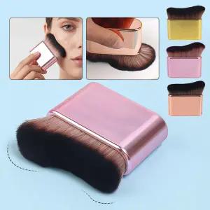 웨이브 메이크업 브러쉬 플라스틱 바디 파운데이션 화장 브러쉬 태닝 무스 도구