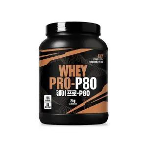 웨이프로 P80 2kg 초코맛 포대유청 단백질 보충제 성풍양행