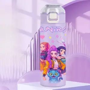케이팝 데몬헌터스 물병 유아 원터치 보온 보냉 외출용 스테인리스 등교용