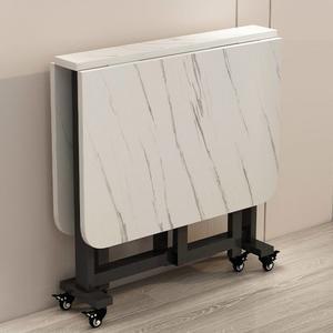 가정용 접이식 식탁 대리석테이블 바퀴 책상 모던 테이블