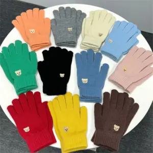 주니어 곰돌이 핑거홀장갑 패션장갑