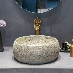 인테리어 돌 세면대 화장실 탑볼 리모델링 호텔식 카페