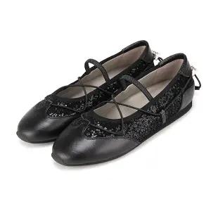 바바라 패브릭 발레리나 여성 메리제인 여성 플랫 1cm_BBI565