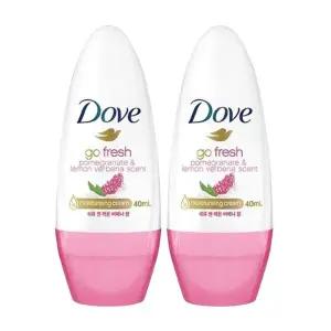 2개 도브 데오드란트 석류버베나 롤온 40ml