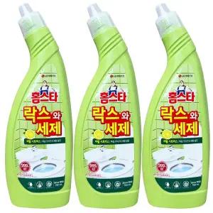 엘지생활건강 홈스타 락스와 세제 허벌시트러스 750ml 3개