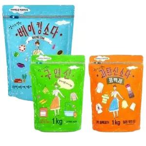 애경 베이킹소다 과탄산소다 구연산 세탁세제 주방
