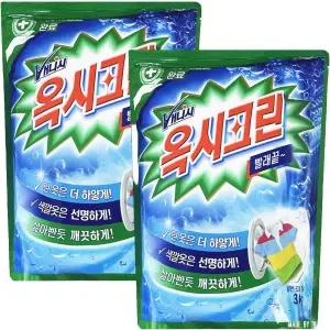 옥시레킷벤키저 옥시크린 분말 표백제 3kg 2개 표백제 세탁보조제 가루세제 세탁세제