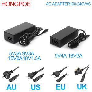 DC 5V 9V 18V 어댑터 전원 공급 장치 AC 100V-240V 1.5A 2A 3A 4A 충전기 변환기 LED 스트립 빛 CCTV 전동