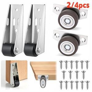 미니 소형 무소음 가구 바퀴 측면 장착 방향성 내마모성 슬라이딩 도어 롤러 사무용 고무 캐스터 휠