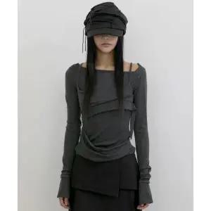 플레어업 FLAREUP Layered Bustier Long Sleeve FL-105 Charcoal Melange