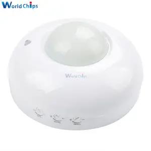 호환 최신 도착 LED 모션 센서 110V 220V 자동 적외선 PIR 적외선 감지기 경보기 360 학위 시간 지연 모션