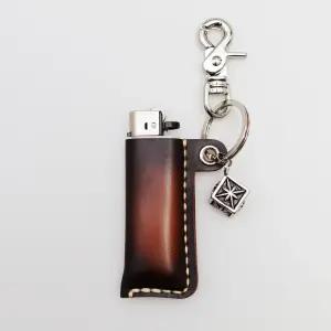 포르타키링 아도방가죽 라이터케이스 큐브 키링