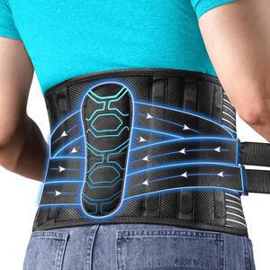 바이오닉 요추 패널이 장착된 QIBODA 플러스 사이즈 4XL/5XL 허리 보조기, 무거운 팅을 위한 강력한 지지 벨트, 남녀용 , 디스크, 좌골반