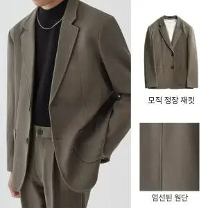 남성 트렌디 아이템 정장자켓 가을 겨울 두툼한 보온 모직 캐주얼 정장 코트 신랑 결혼 HT4