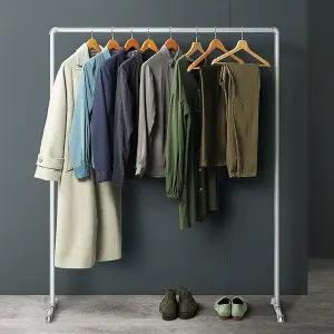 파이프 행거 1.2x1.5m 조립식 일자 벽행거