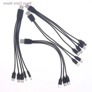 2345 포트 USB to 타입-C 스플리터 어댑터 케이블 C 다중 충전 12개 20cm