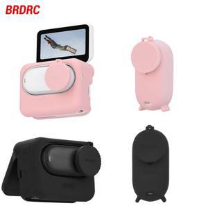 인스타360 호환 GO 3S/GO 3 용 BRDRC 실리콘 케이스 본체 보호 안티 스크래치 카메라 방진 방지 범프 소프