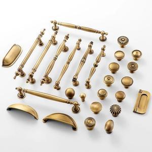 골동품  황동 서랍 수납장 손잡이 빈티지 컵  레트로  T 바 긴 서랍 주방 가구 하드웨어