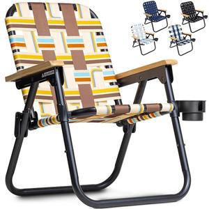 GoSports WOVN 비치 백팩 의자 - 9가지 스타일 제공 프리미엄 접이식 캠핑