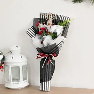 목화 조화 꽃다발 스타우드 35cm 인테리어 꽃 선물 장식 기념일 졸업식 발표