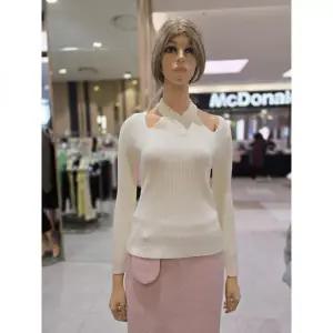 에고이스트 넥 트임 니트 ER1JK-201 (P003484428) 590605