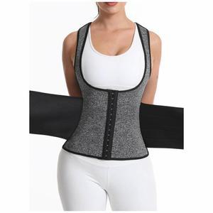 조끼형 복대 그레이 헬스코르셋 온열복대 좌골 땀복 남성 슬림 지지대 바디프래임 블랙 허리