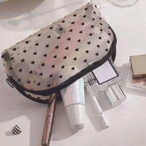 여행용 파우치 가방 소재 미니 시크릿 원형 메쉬 망사 화장품 세트 여행 반 메이크업