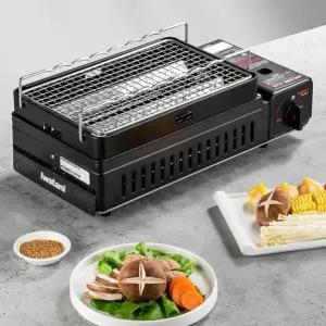 이와 타니 일본산 바베큐 가스 버너 꼬치구이 그릴 가정용 휴대용 더치 오븐 무연 스틸