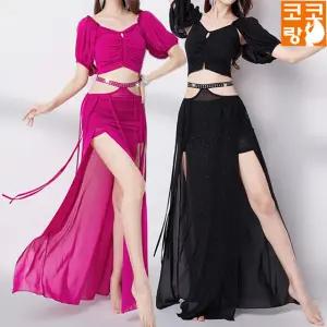 아칸 밸리댄스복 라인 밸리복 벨리 세트 무대 공연복 벨리복