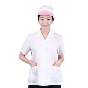 b06 EC18 얇은 기본위생복 반팔(상의)업소용조리 사복 조리 요리 주방유니폼 사가운 조리사 위생조 사옷