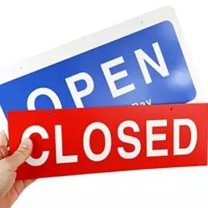 고품질 11002-OPEN CLOSED 걸이형 입구표지판 사인걸이 팻말 오픈 엔틱한 모던스타일 감성자극 WFHVT8S