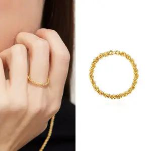 [골드앤] 14K 트위스키 반지 소