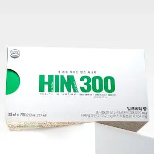 HIM300 남성 전성기 활력 영양제 고함량 아르기닌 흑염소 자라 알부민 30ml 7병 1세트