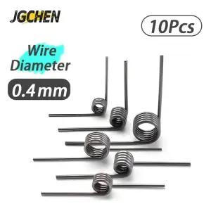 토션스프링 10 개 와이어 04mm V 비틀림 스프링 자형 1801209060 코일