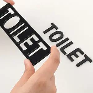 고품질 화장실 안내판 부착식 표지판 안내 사인 화장실표지판 아크릴안내판 안내판 표지판 WFHX3IT