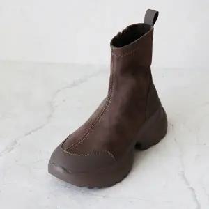 [롯데백화점]원더슈즈 와이드솔 컴포트 쿠션 발편한 키높이 삭스 앵클부츠 6CM BD-AW033