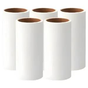 리빙필로 심플 미니 먼지제거 옷청소 돌돌이 클리너 리필 화이트종이, 5개, 내경 38m