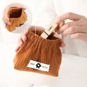 화장품 인기 소품 정리 똑딱이 감성 파우치-WFHXV0W