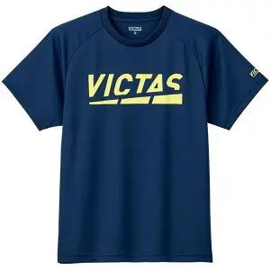 빅타스 탁구복 플레이로고 (PLAY LOGO) 네이비라임그린 티셔츠