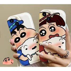 아이폰15 짱구케이스 크레용 작은 새로운 Iphone14 전화 케이스 Apple 13 Ap [up]