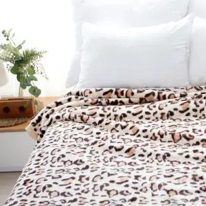 레오파드 겨울 밍크담요 150x200