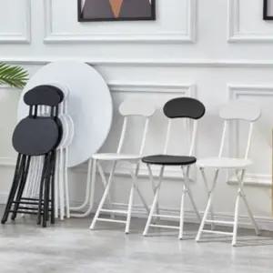 인테리어 원목 의자 휴대용 간이 등받이 접이식 스툴 의자용