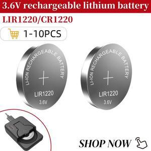 좋은 품질 1-10PCS LIR1220 1220 3.6V 리튬 배터리 충전 교체 가능 3V