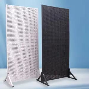 타공판 보드 철제 타공 선반 스탠드 진열대 철판 걸이 수납 책상 공구함