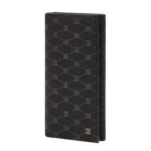 [국내백화점]  닥스 DBWA6E754BK 블랙 DD로고 가죽 장지갑 남성 가죽 슬림 지갑