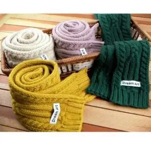 무지머플러 10색 1개 꽈배기 롱목도리 쁘띠목도리 커