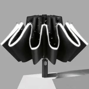 2단자동양산 여름 장마 물이 묻지 않는 거꾸로 자동 휴대 3단 우산