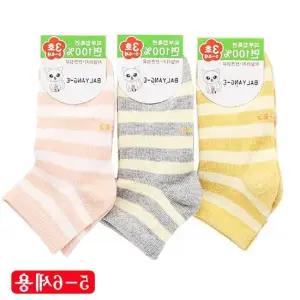 눈꽃 양말 흰색 줄무늬 캐쥬얼 여성용 운동 여자